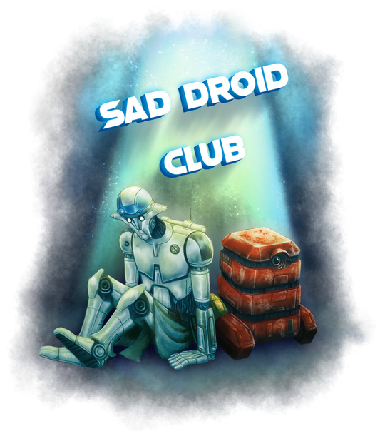 Sad Droid Club Sticker